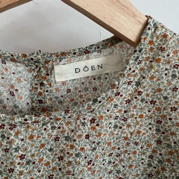 Doen Pirouette Blouse in Mustard California Wildflower - Picture 6 of 7